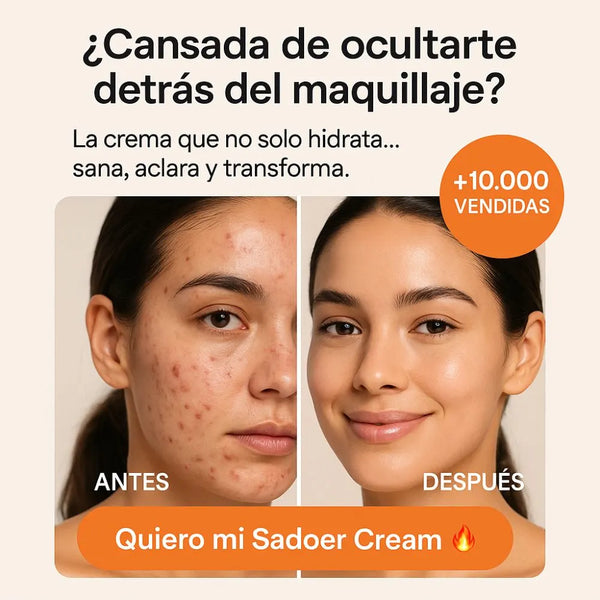 Crema Facial con 10% de Niacinamida y Ceramidas x5-Menos Acné, Menos Grasa, Más Glow.