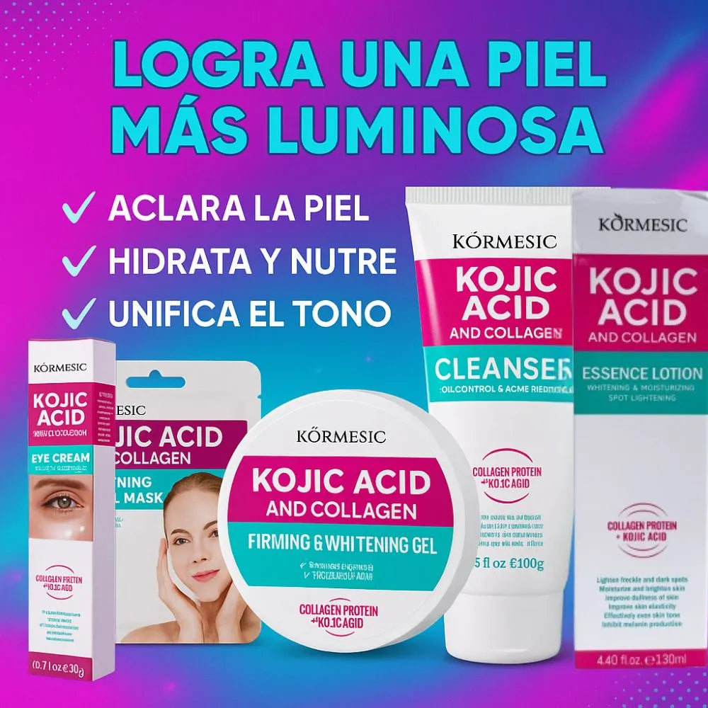 KIT FACIAL ACLARANTE PRO x5 – KORMESIC Skincare Coreano