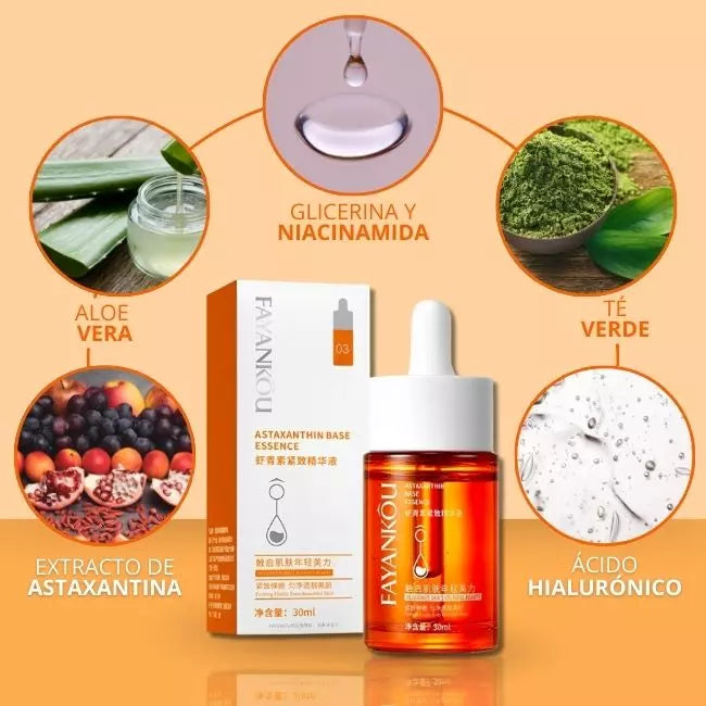 Suero Facial de Astaxantina FayanKou – Rejuvenece tu piel desde la primera gota