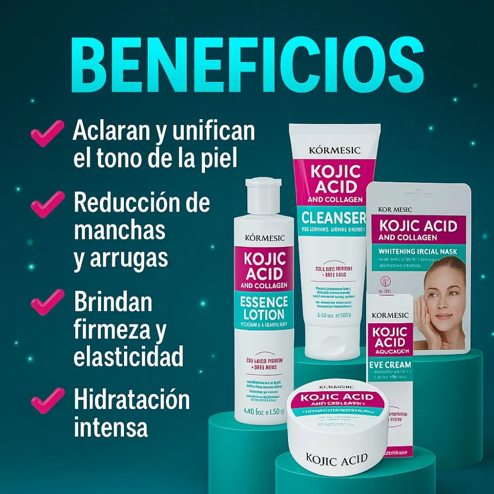 KIT FACIAL ACLARANTE PRO x5 – KORMESIC Skincare Coreano