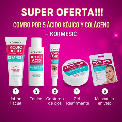 KIT FACIAL ACLARANTE PRO x5 – KORMESIC Skincare Coreano