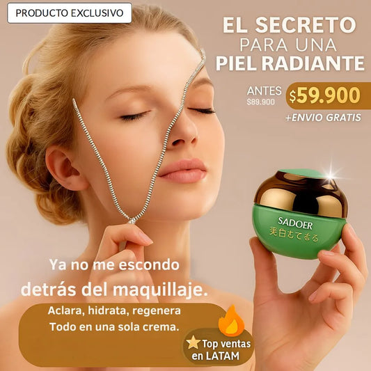 Crema Facial con Niacinamida y Retinol-Menos Acné, Menos Grasa, Menos líneas de expresión, Más Glow.